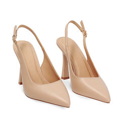 CALZATURA DECO. SLINGBACK SINTETICO BEIG, Chaussures, 274934237EPBEIG035, 002a