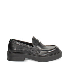 Mocassins noirs à talon de 6,4 cm pour femme, Primadonna, 26P620708EPNERO035, 001a