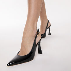 D&eacute;collet&eacute; nere tacco 9,5 cm, Scarpe, 272141201VENERO035, 002a