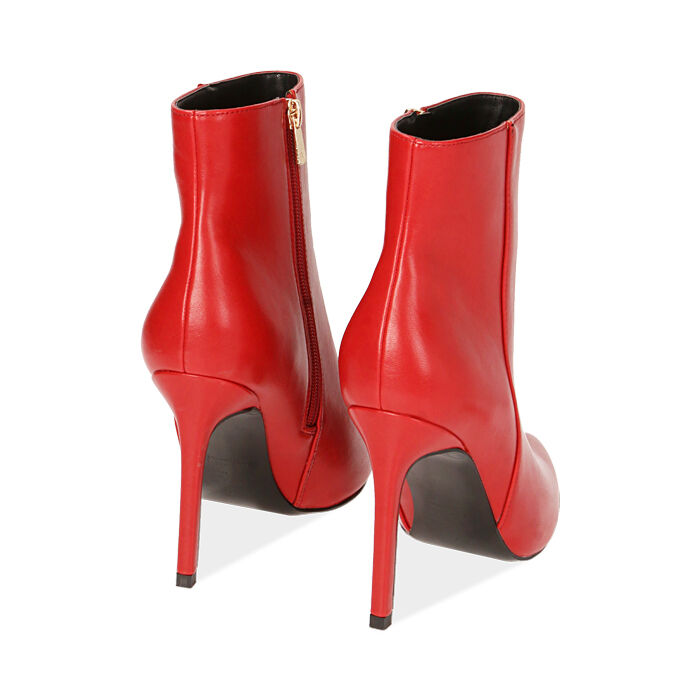 Botines para mujer rojos, tacón 10,5 cm| Primadonna Collection