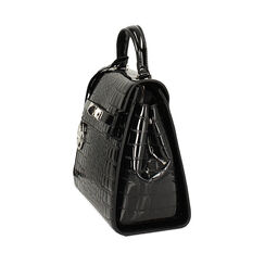 Zaino nero stampa cocco, 245700345CCNEROUNI, 002a