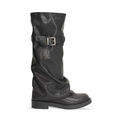 Biker nero con gambale sceso, Primadonna, 260624109EPNERO037, 001a