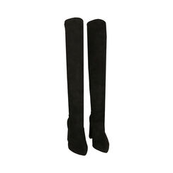 Stivali overknee in microfibra neri, tacco 9,5 cm , Primadonna, 203026515MFNERO039, 003 preview