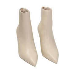 Stivaletti panna, tacco 8 cm, Primadonna, 224934801EPPANN041, 002a
