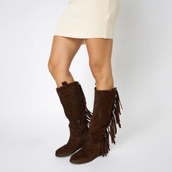 Botte en daim couleur brun foncé, Primadonna, 261010003CMMORO036, 002 preview
