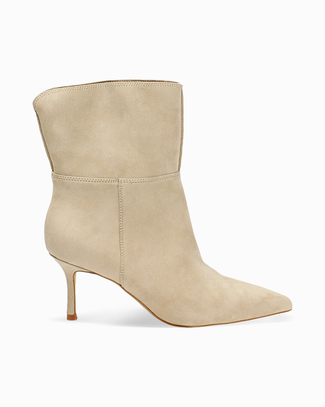 Tronchetti beige con tacco 7,1 cm