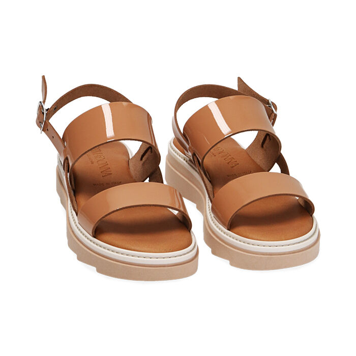 WOMEN SHOES WEDGE PE PATENT NUDE