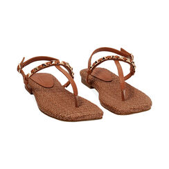 Sandalias planas cognac elegantes, Primadonna, 27M709769EPCOGN035, 003 preview