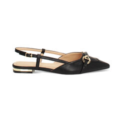 Ballerines slingback noires &eacute;l&eacute;gantes, Primadonna, 274906043EPNERO037, 001 preview