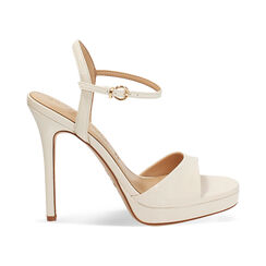 Sandali panna con tacco 11,4 cm, Primadonna, 272153301NPPANN036, 001 preview