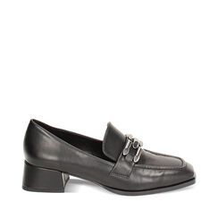 Mocassin noir élégant, Primadonna, 244906802EPNERO035, 001a