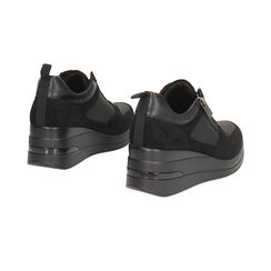 Zapatillas deportivas negras con tacón de 7 cm para un look urbano., Primadonna, 262822819EPNERO035, 003 preview