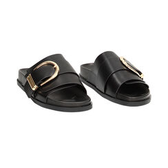 Sandali bassi neri con fibbia, Ultime occasioni, 230901121EPNERO037, 002 preview