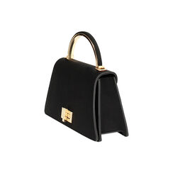 Mini bag donna nera in tessuto, Primadonna, 255126021LYNEROUNI, 003 preview