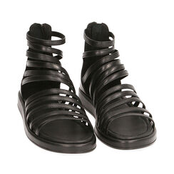 ZAPATOS FLAT PIEL NERO, 19M320005PENERO036, 002a