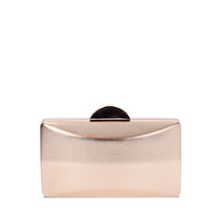 Pochette femme rose doré en laminé, Primadonna, 255109704LMRAORUNI, 001a