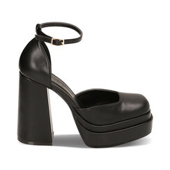 Décolleté platform nere, tacco 12 cm, Primadonna, 222150401EPNERO035, 001 preview