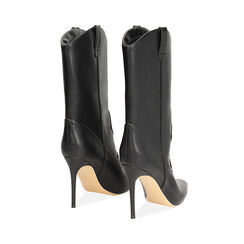 Botines negros con tac&oacute;n de 10 cm, Primadonna, 272104530EPNERO035, 004 preview