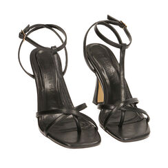 ZAPATOS SANDALIA ECO-PIEL NERO, 192183619EPNERO036, 002a