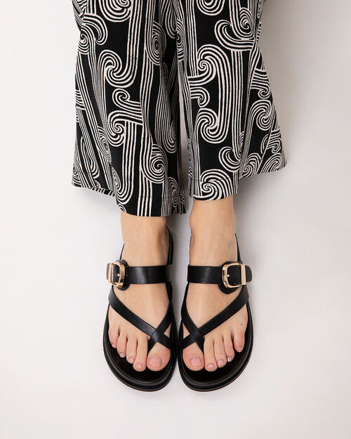 Fussbett nero dettagli eleganti, BLACK