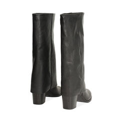 BOOTS RAIN BOOTS LEATHER WASHED NERO, Primadonna, 271033101PANERO036, 003 preview