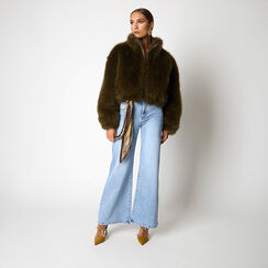 CLOTHING FUR JACKET FUR VERD, Primadonna, 26B402002FUVERDM, 002a