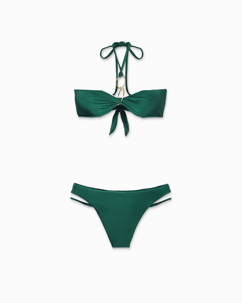 Bikini da donna verde a fascia image number null