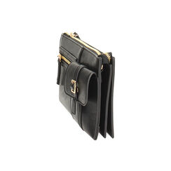Pochette nera con tracolla removibile, Primadonna, 265126344EPNEROUNI, 003 preview
