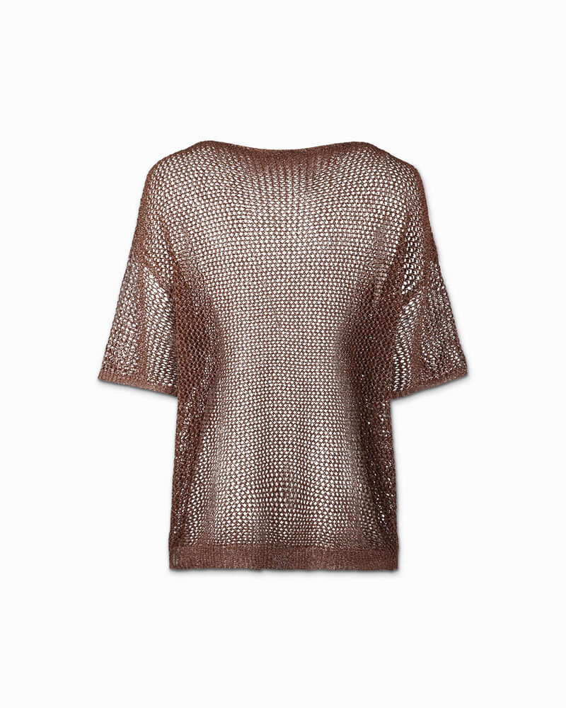 Maglia donna rame in tessuto image number null