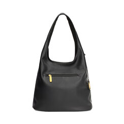 Borsa a spalla nera con tasche multiple, Primadonna, 265700553EPNEROUNI, 004 preview