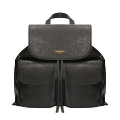Zaino nero con tre tasche, Primadonna, 26F501769EPNEROUNI, 001 preview