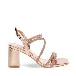 Sandales rose-or avec talon 7,5 cm, Primadonna, 274946303LPRAOR035, 001a