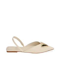 Ballerine panna maxi borchia, Primadonna, 214966125EPPANN036, 001a