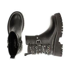 Bikers neri, tacco 5,5 cm , Special Price, 180614802EPNERO037, 003 preview