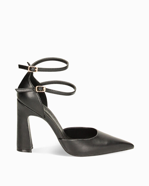 D&eacute;Collet&eacute; Open Shank nere, tacco 10,5 cm, BLACK