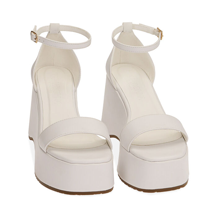 Sandali Donna Sandali Bianchi Gomma Sandali Donna Con Tacco