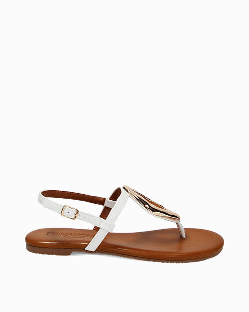 WOMEN SHOES FLAT SYNTHETIC BIAN, WHITE