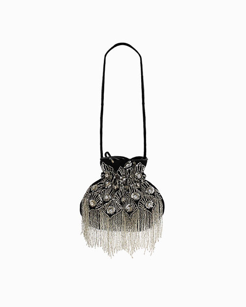 Mini bag nera con eleganza sofisticata, BLACK