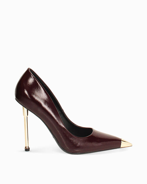 D&eacute;collet&eacute; bordeaux con tacco 11 cm, BURGUNDY