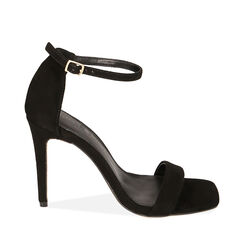 ZAPATOS SANDALIA SUEDE NERO, Primadonna, 21T224802CMNERO035, 001a