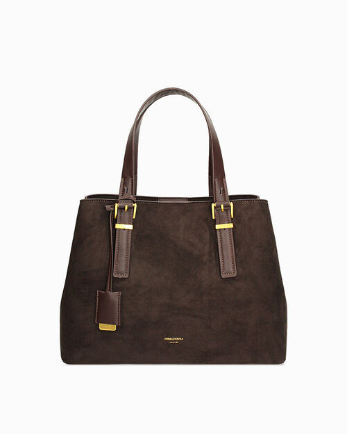 Borsa a mano testa di moro con ciondolo stella, DK BROWN