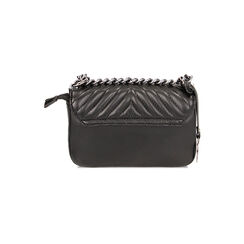 Borsa a tracolla nera matelassé, Primadonna, 225700970EPNEROUNI, 003 preview