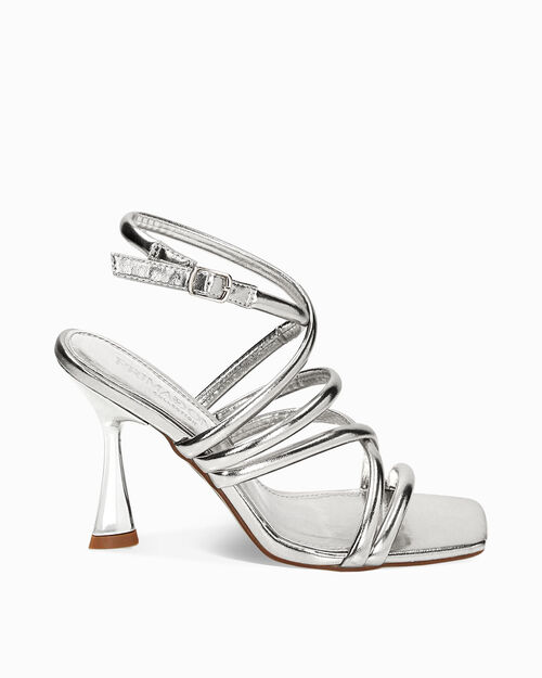 ZAPATOS SANDALIA LAMINADO ARGE, SILVER