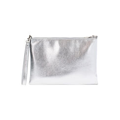 Bolso de mano plateado laminado para mujer, Primadonna, 255125738LMARGEUNI, 004 preview