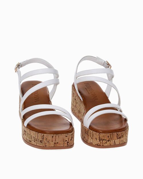 WOMEN SHOES WEDGE SYNTHETIC BIAN, WHITE