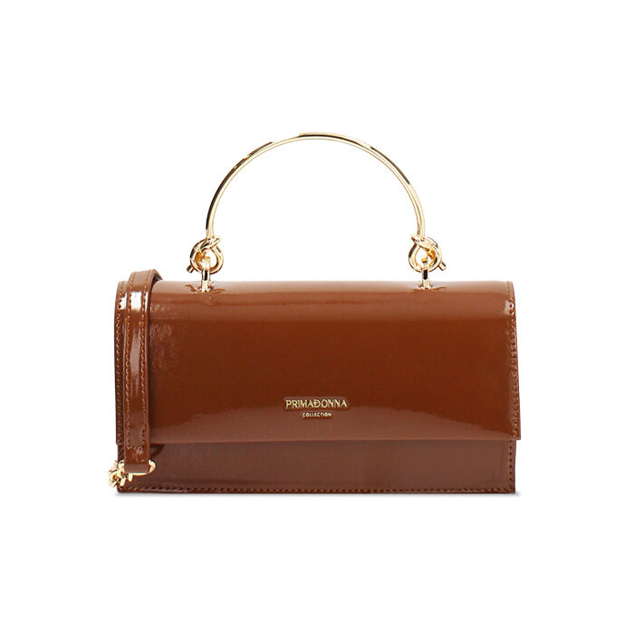 Mini sac marron avec bandouli&egrave;re amovible, Primadonna, 275126713VEMARRUNI
