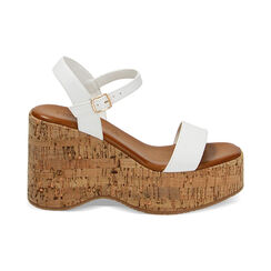 Zeppe bianche in sughero, Primadonna, 234953802EPBIAN038, 001 preview