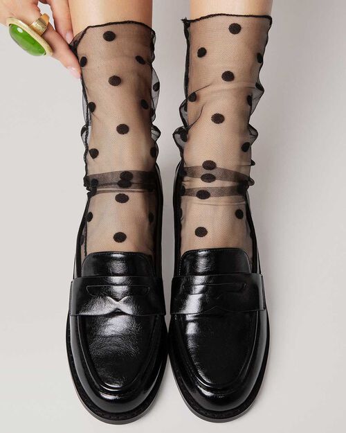 Mocassini neri eleganti, BLACK