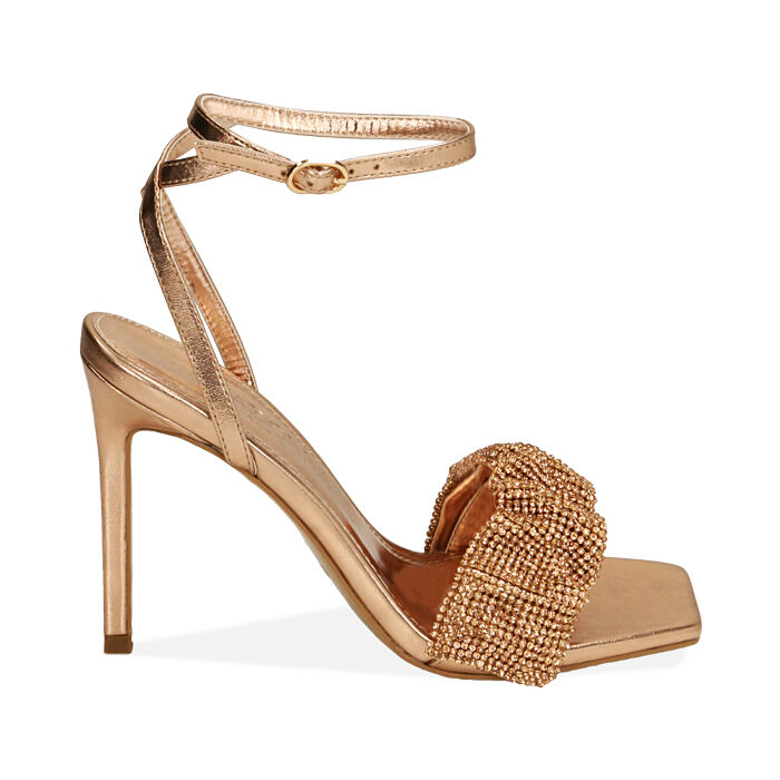Scarpe con tacco rosa gold on sale