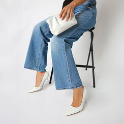 Pochette bianca lucida con tracolla removibile, Primadonna, 261751040EUBIANUNI, 003 preview